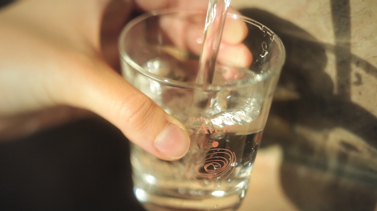 Station remplissage verre