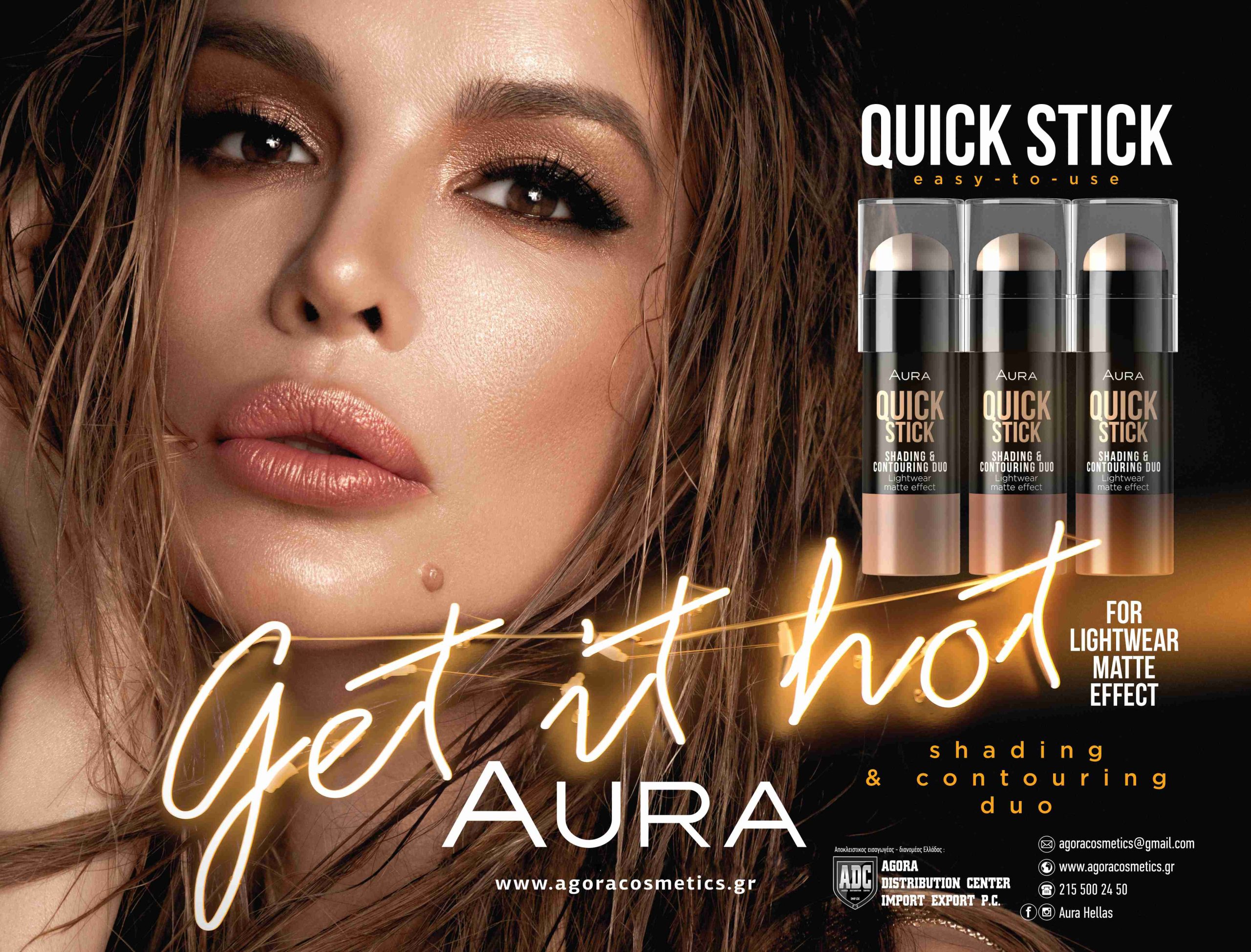 AURA COSMETICS 2 QUICK STICK AURA