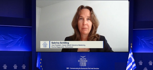 Sabrina Schilling, Vice President, Digital Health Solutions Marketing της Roche Diagnostics. Sabrina Schilling, Vice President, Digital Health Solutions Marketing της Roche Diagnostics.